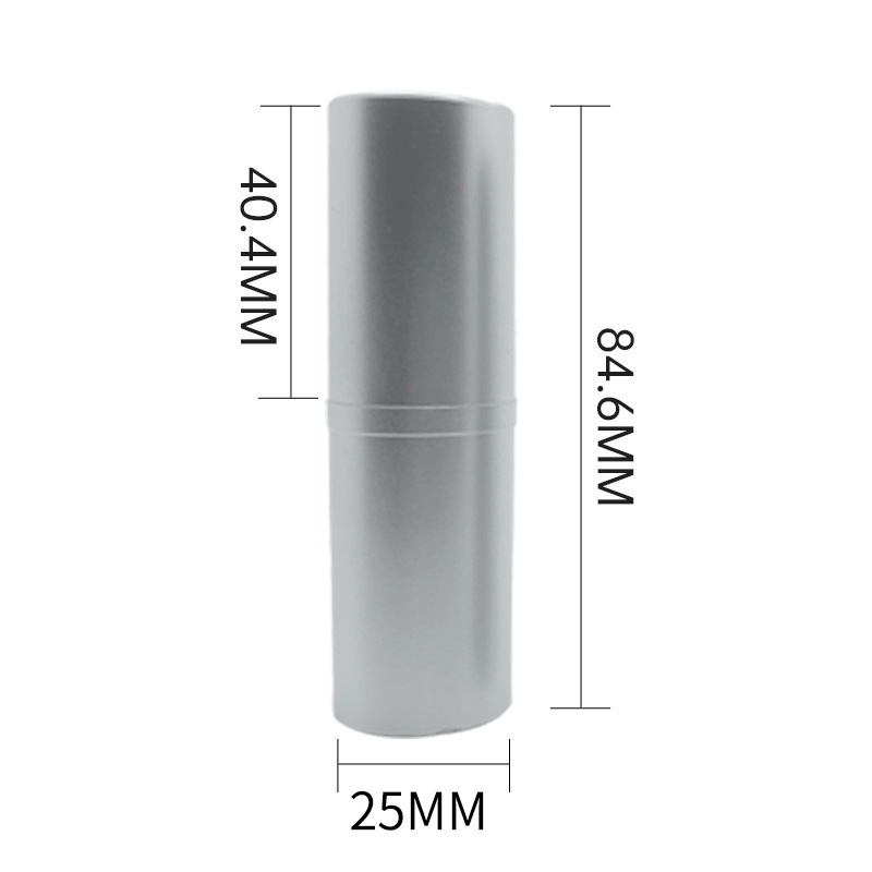 银色固体香膏包材螺旋转动止汗香膏瓶空壳遮瑕膏棒空管