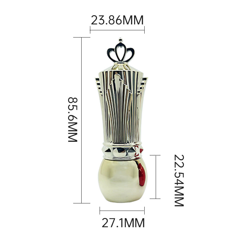 高贵金色皇冠口红管彩妆包材手工自制润唇膏空管化妆品包装壳