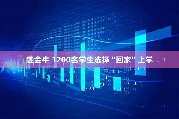 融金牛 1200名学生选择“回家”上学